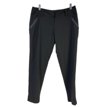 Adidas Womens Activewear Pants Gray Mid Rise Slit Belt Loops Golf Zip Solid 4 - £19.28 GBP