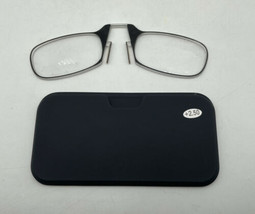 TR90 clip nose reading glasses SOS wallet glasses Black +2.50 - £11.76 GBP