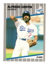 1989 Fleer #58 Alfredo Griffin Los Angeles Dodgers - £2.00 GBP