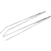 uxcell Aquarium Straight Curved Tweezers Set 19 Inch Stainless Steel Extra Long, - £32.23 GBP
