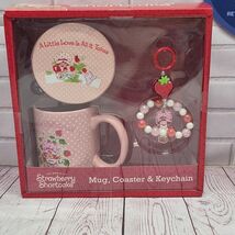 Strawberry Shortcake Mug, Coaster And Keychain Boxed Gift Bundle Set - $23.75