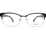 PRADA Eyeglasses Frames VPR 65R DHO-1O1 Brown Gold Cat Eye Wire Rim 53-1... - £103.55 GBP
