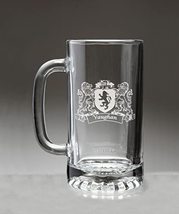 Vaughan Irish Coat of Arms Beer Mug with Lions - $28.00
