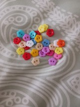 Mini flower buttons, 30 pieces  - $2.50