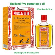 2/4Box x20ml, Thailand five pentatoxic oil, back shoulder arm leg pain oils - $293.50 MXN+