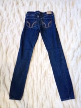 Hollister Size 1R 25/31 Blue Low Rise Super Skinny Stretch Denim Jeans - £12.46 GBP