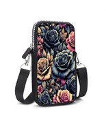 Vivid Roses Design, Phone Purses with Crossbody Strap, Free Ship! - $570.03 MXN