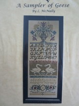 Homespun Samplar A Sampler Of Geese Cross Stitch Pattern Only By L. Mc Nally - £5.54 GBP