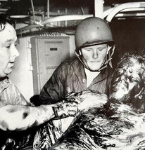 Coast Guard Rescues Seamen From Oil Sea 1945 WW2 Photo Print Military DWHH8 - $733.34 MXN
