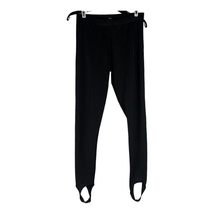 Zara Women&#39;s Black Ribbed Stirrup Leg Pants Size Large - $49.56