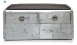 NauticalMart Aviator 2 Drawer Bench Home and Office Decor Collection  - £1,434.71 GBP