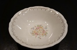  Antique Gold Flower Trim Vegetable Bowl Edwin M. Knowles China Made in USA 46-7 - £15.72 GBP