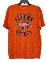 CCM Men Philadelphia Flyers Hockey Crew Neck Short Sleeve T-Shirt Orange, Small - £13.55 GBP