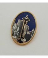 Seattle Space Needle Washington Oval Shaped Collectible Enamel Lapel Pin - €21,33 EUR