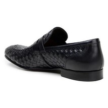 Belvedere Slip-on Penny Loafers Shoes Italian Calfskins Luca Black image 3