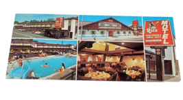 The Ritz Motel Niagara Falls Canada Postcard Vintage Poolside Dinning Signage - £2.55 GBP