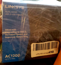 Linksys WUSB6300 AC1200 Dual-Band USB-3.0 Wireless Adapter - £15.27 GBP