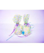 Yankee Candle Baby Shower Wrapped Votive Candles Set of 2 w/Ribbons &amp; Pa... - $20.29 CAD