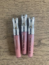 3x Rimmel Stay Glossy Lipgloss #130 Blushing Belgraves NEW Sealed Lot of 3 - $22.53