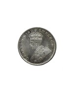 Véritable Argent George V King Empereur Un Roupie Inde 1917 Vieux Pièce - $142.55