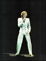 David Bowie live onstage vintage 8 x 11 color pin-up photo - £2.99 GBP