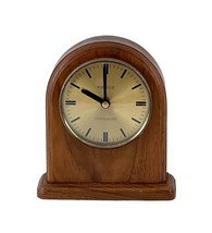 Kienzle Chronoquartz Mantle Table Clock Wood Schmidt Germany Vintage Works - £52.16 GBP