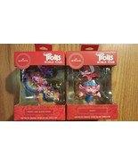 Lot of 2 Hallmark Trolls World Tour Ornaments Poppy Queen Barb - $257.00 MXN
