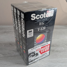 Scotch EG Everyday Use T-120 VHS 4-Pack - New and Sealed - £7.84 GBP