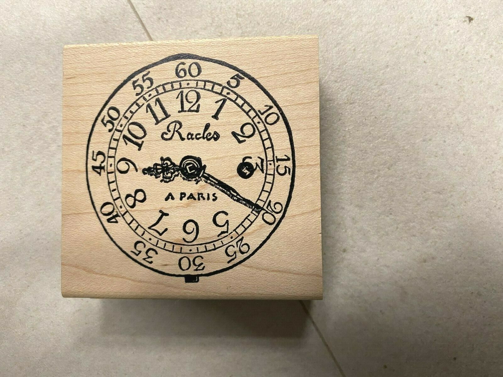 All About Time Clocks New Wood Mounted Rubber Stamps Buy More & Save! Item image 8