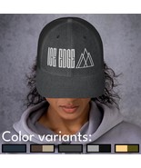 Mountain Ice Edge Trucker Cap Minimalist Outdoor Baseball Hat Arctic Gla... - $35.79 CAD
