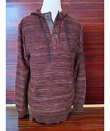 Outpost Makers burgundy oversized pullover hoodie sweater ladies Medium NEW - £41.52 GBP