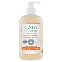 Gaia Natural Baby Bath &amp; Body Wash 500ml Pump - £71.02 GBP