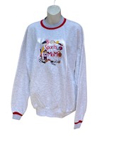 Vintage M&amp;C Sportswear women Sweatshirt Pullover Embroider Sports Mom L Grandma - £15.58 GBP