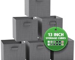 Cube Storage Baskets For Organizing -13X13 Inch-Set Of 6 Heavy-Duty Stor... - $49.99