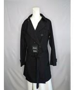 New Herno Women&#39;s Black Laminar Double Breasted Trench Coat Size 46 - MS... - £583.86 GBP