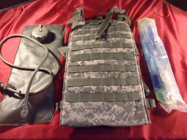 Usgi Acu Hydration System W/ Premium Straps 100 Oz Bladder And New Cl EAN Ing Kit - $40.49