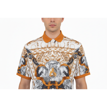 Men Sports Polo Shirt MIZUMI Black Edition Soft Micro Poly Fashion 56575-A Multi image 12