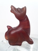 Fine ancient Hongshan red orange Agate Dog toggle pendant sculpture - £2,532.35 GBP