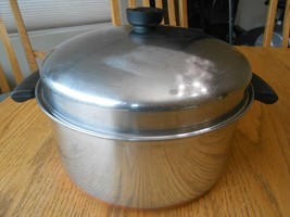 Revere Ware 6 Quart Dutch Oven Pan w/Lid SS, Copper Clad, Clinton ILL - £23.76 GBP