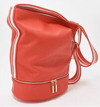 Charley Was Here Sofia Removable Crossbody Bucket Bag w/ Pouch Coral - $62.93 CAD