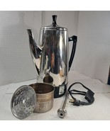 Vintage Presto Stainless Steel 2-12 Cup Percolator Coffee Pot Model 0281... - $651.00 MXN