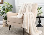 Barefoot Dreams CozyChic 54&quot; x 72&quot; Throw in Cream  OPEN BOX - £155.03 GBP
