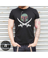 Boba Fett Calico Jack T-Shirt Star Wars Hanes Tee Mandalorian Bounty Hunter - $30.56 CAD+
