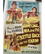 Ma and Pa Kettle Back on the Farm 1951 vintage movie poster - £158.03 GBP