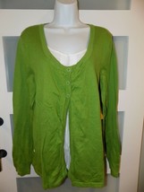 Kim Rogers Samba Green/White Knit Shirt Size L Women&#39;s NEW - £20.37 GBP