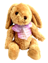 Fine Toy Co Bunny Rabbit 12&quot; Plush Stuffed Animal Floppy Ears Bow Easter Spring - $18.00