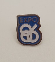 EXPO 86 Vancouver Canada Logo Souvenir Lapel Hat Vest Pin Collectible Tie Tack - £13.24 GBP