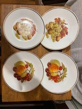 4 Vintage Lorenz Hutschenreuther Salad Dessert plates Fruit Nuts Plates - £14.68 GBP