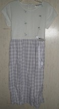 GIRLS Rare Editions LILAC PLAID WITH WHITE BODICE DRESSY DRESS  SIZE 6X - $18.65