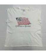 Vtg All Sport United We Stand White T Shirt Glittered Single Stitch Slee... - $378.09 MXN